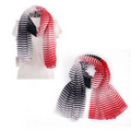 100% Polyester Fashion Stripe Long Scarf